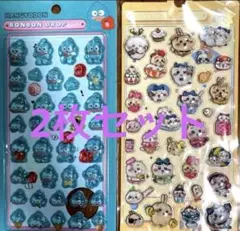 ボンボンドロップシール・ウォーターシール 2枚セット　ハンギョドン＆ちいかわ