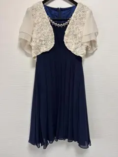 【3点セット】パーティードレス、ボレロ、パールベルト