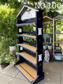 NO 107 三角屋根の多肉植物棚、FLOWERS and GARDEN 5段 | Mercari