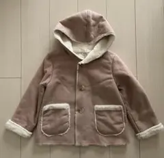 any FAM スウェード　裏ボア　コート　ピンク130cm