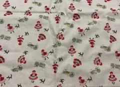 コットンこばやし生地　綿麻　赤ずきんとオオカミ50cm