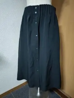 希少　大きなサイズ　dearful　黒　フレア　ロングスカート