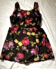 水着 LL 花柄 スカート付き