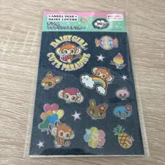 エンジェルブルーデニムファブリックステッカー　セリア