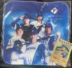日本ハムファイターズ ワンピース ステッカー 伊藤大海 シール　ミニタオルセット