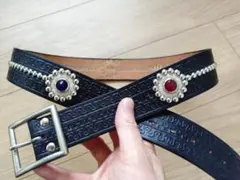 ③1900s'イギリスビンテージクロスボーンボタン古着バイカーロカビリー