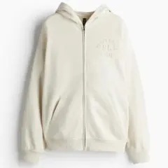 H&M オーバーサイズフルジップスウェットパーカー