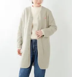 ダントン　フリースカラーレスコート