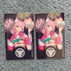 ヤンナリ　ヤン ナリ　チェキ風カード　花火大会　にじさんじ