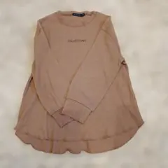 ベージュ コレクション刺繍 長袖カットソー