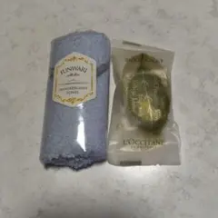 L'OCCITANE VBリープソープとFUNWARI ハンカチタオル セット