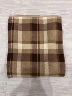 UNIQLO 2way フリース チェック柄 リバーシブル ブランケット