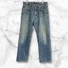 ユニクロ　ストレートレッグ　デニムパンツ　Gパン　ジーンズ　綿100% S