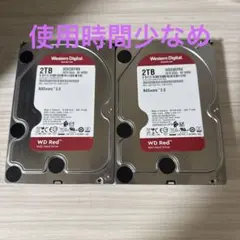 WD Red 2TB HDD WD20EFRX 二枚セット (メ26/27） - メルカリ