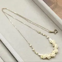 agete K10 淡水パールネックレス