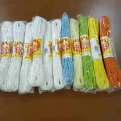 江戸打ちひも　312　中　 白、色物　合計11かせ