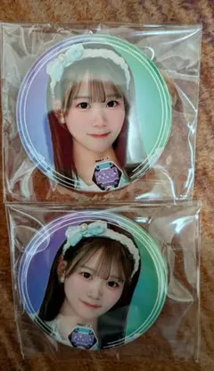 w.ダブルヴィー　みお　缶バッジ　オンクレ