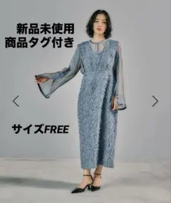 結婚式/オケージョン◎ジャガードレスインナー付きワンピース