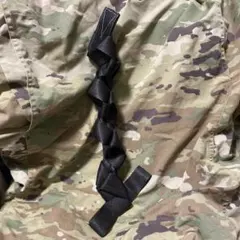 個人制作　ナイロン製 黒 編み込みデザイン　ナイロンチューブラ