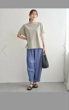 接触冷感/異素材切り替えドロストプルオーバーのサムネイル