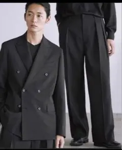 【WYM LIDNM】HIGH TWIST PE DOUBLE SUITブラック