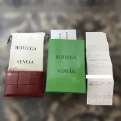 Bottega Veneta カセットファスナー カードケース　[レッド系]