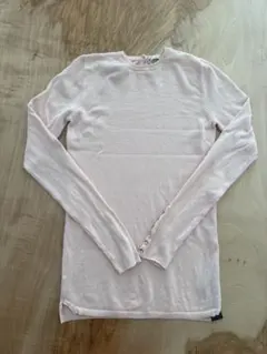 ZARA ライトピンク ニットトップス サイズS ボタン付き