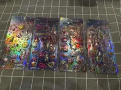 ぷくぷくシール　シャカシャカシール　キラキラ　立体シール　3Dシール 4枚セット