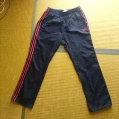 adidas ジャージパンツ ネイビー/赤