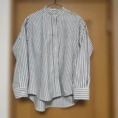 AMERICAN HOLIC ストライプバンドカラーシャツ