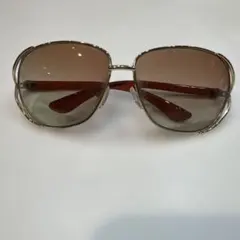 シルバーラウンドサングラス ブラウンレンズ