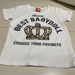 BABYDOLL Tシャツ 110cm ホワイト 王冠柄