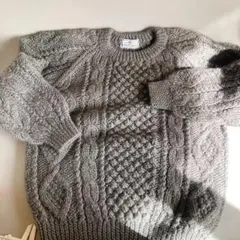 【CRESENT MAX】ビンテージニット　フィッシャーマン　アランセーター