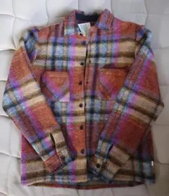 wax チェック柄フランネルシャツ