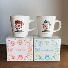 mister Donutミスド 原田治オサムグッズ ペアマグカップ