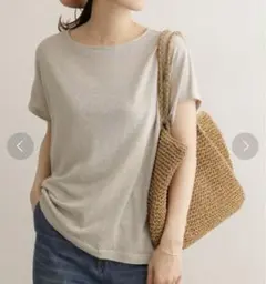 アーバンリサーチドアーズ リネンコットンワイドカットソー