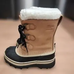 【美品】SOREL 20cm 防水ブーツ ベージュ/ブラック