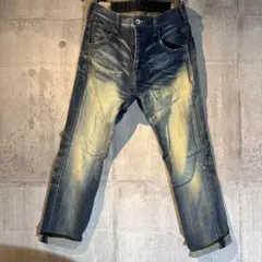 Rattle Trap ダークブルー フェード加工 デニムパンツ