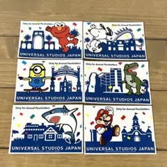 USJ ユニバ 年間パスケース フィルムパスケース 全種セット 6枚 非売品