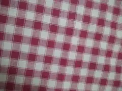 ギンガムチェック 赤と白 カントリー　生地