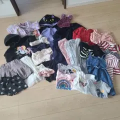 100　女の子　GU　ユニクロ　GAP　ハロウィン　ロンティー　スカート