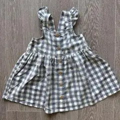 H&M エイチアンドエム　ベビーワンピース　ギンガムチェック　68　4-6Ｍ