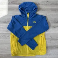 THE NORTH FACE ナイロンジャケット 青/黄　XL