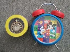 ミッキーマウス 目覚まし時計&ミッキーマウス懐中時計