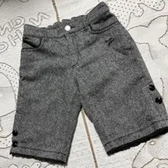 美品♡メゾピアノ♡グレー 半ズボン ボタン付き♡１２０