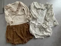 2セット　80 トップスとパンツ futafuta テータテート