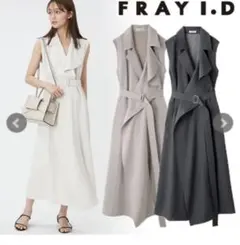 フレイアイディー FRAY I.D★アシメラペルテーラードワンピ ベスト ジレ