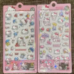 即日配送☆中国限定 ハローキティ 50周年記念 ボンボンドロップ 立体シール