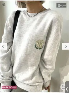 EMODA スウェット トレーナー グレー