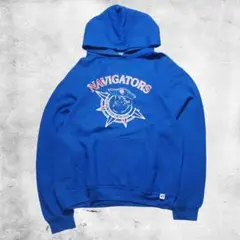 RUSSEL ラッセル パーカー フーディ カレッジ ブルー Mサイズ